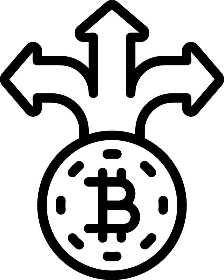 Bitcoin icon illustration vector