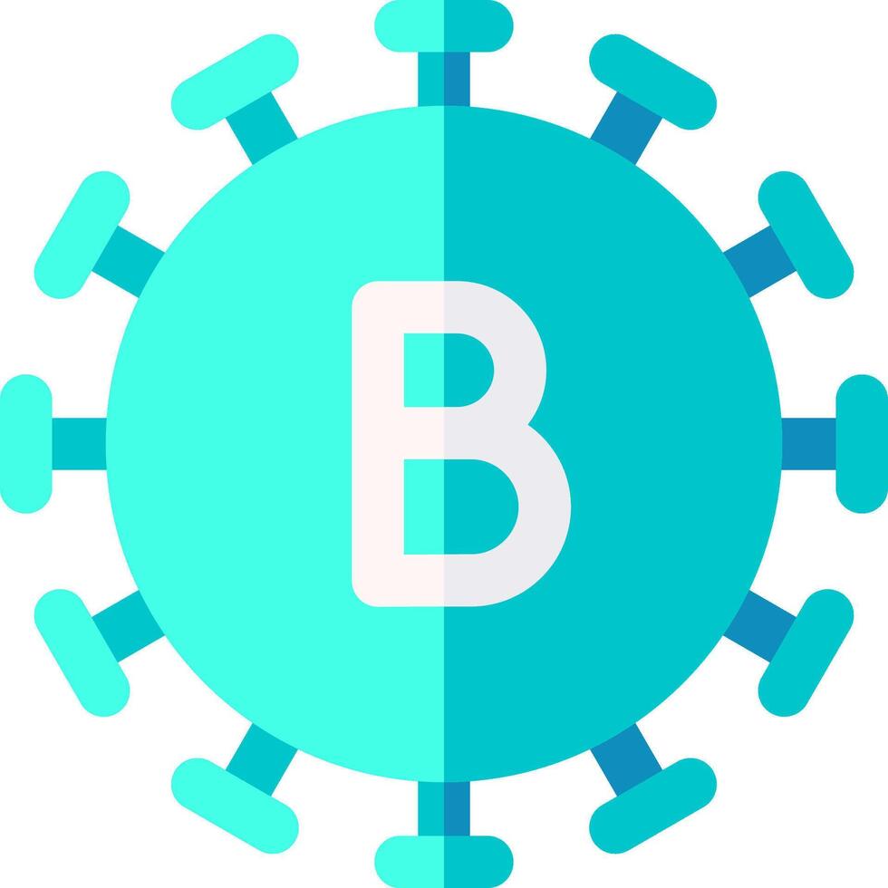 Coronavirus logo with the letter b vector