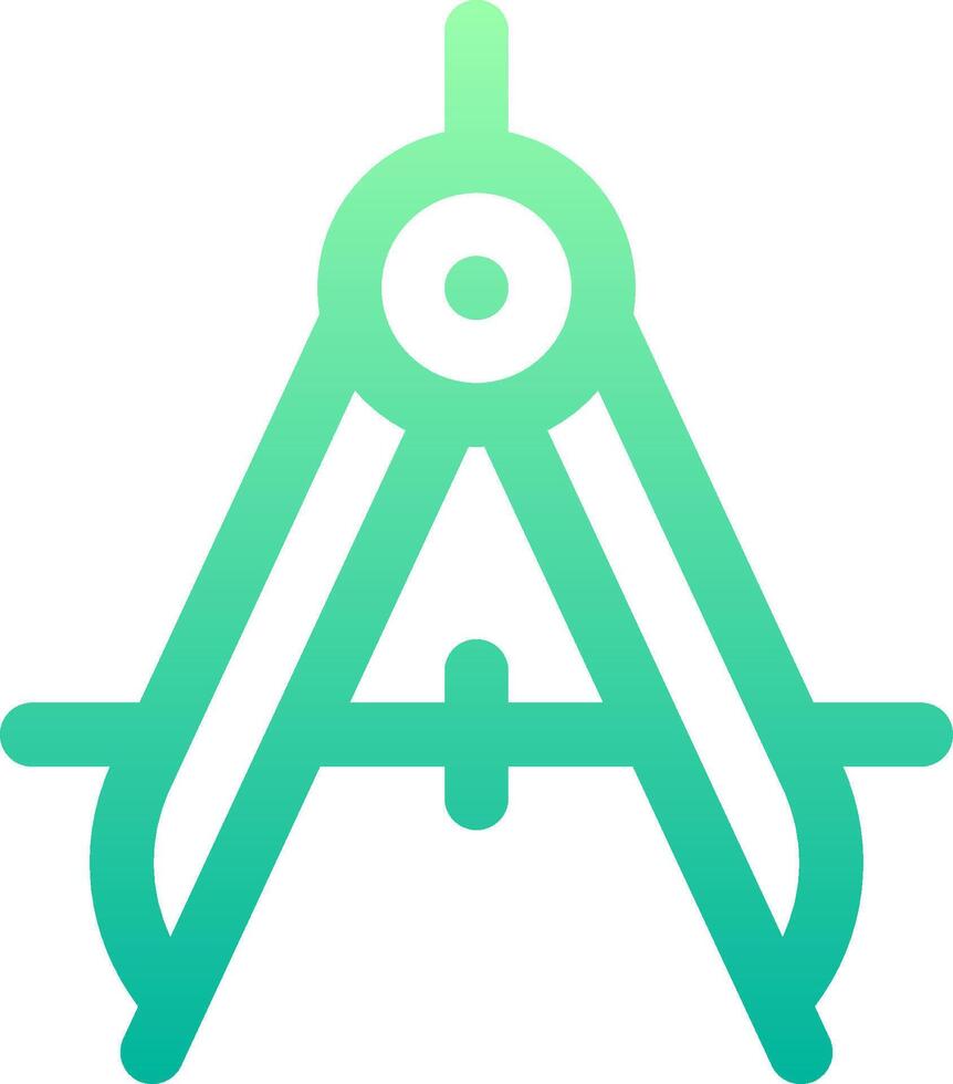 The logo for a compass with a green and blue color scheme vector