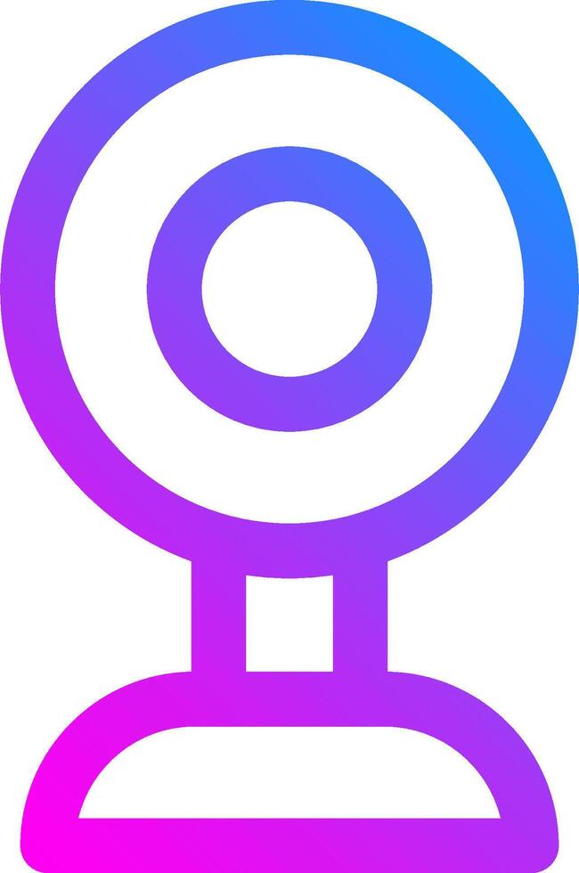 A purple and pink webcam icon vector