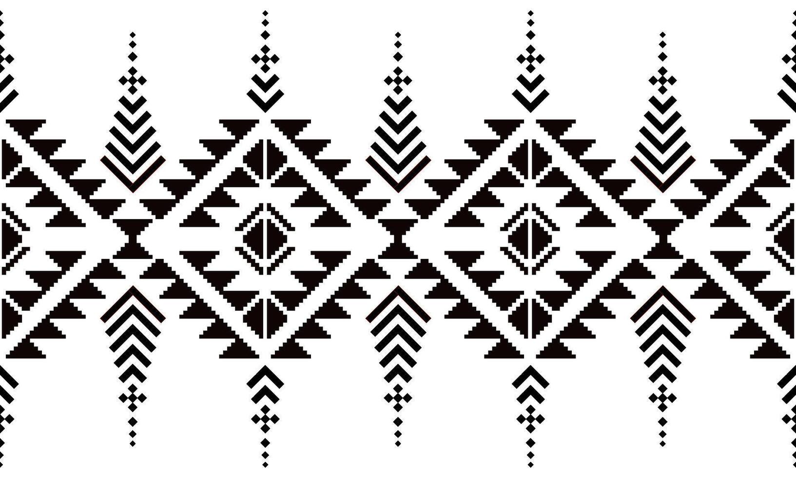 a detailed pattern create from pixels designs with black color on transparent background , design for fabric or various pattern printing works. vector