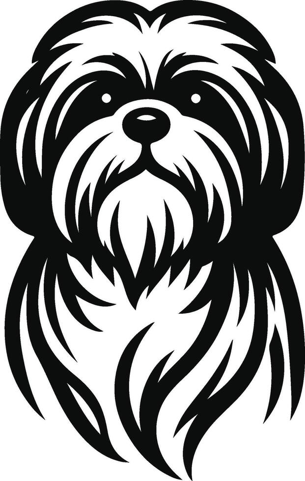 Shih tzu dog car decal vector