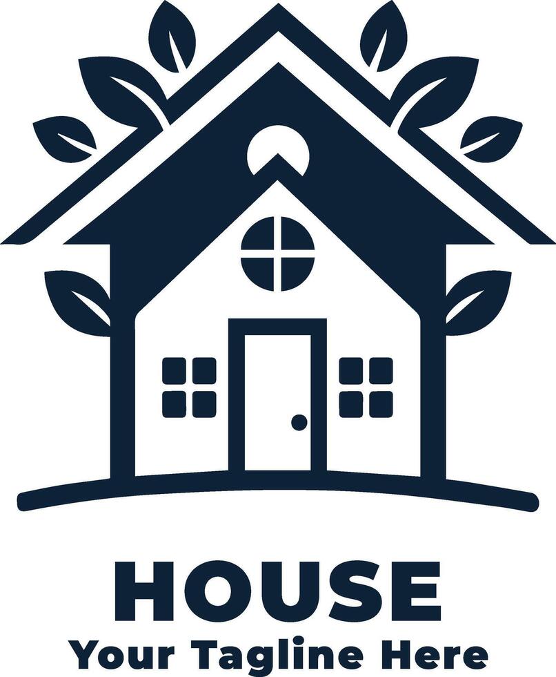Simple House Logo Design Illustration vector