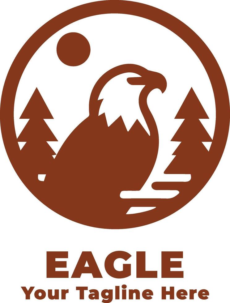 Simple Logo Eagle Illustration vector