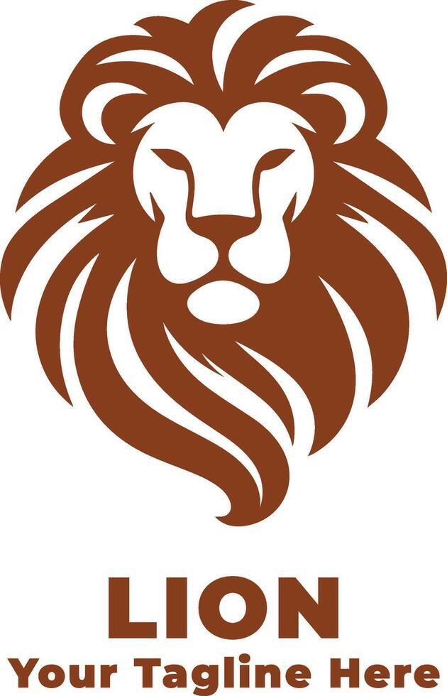 Simple Logo Lion Illustration vector