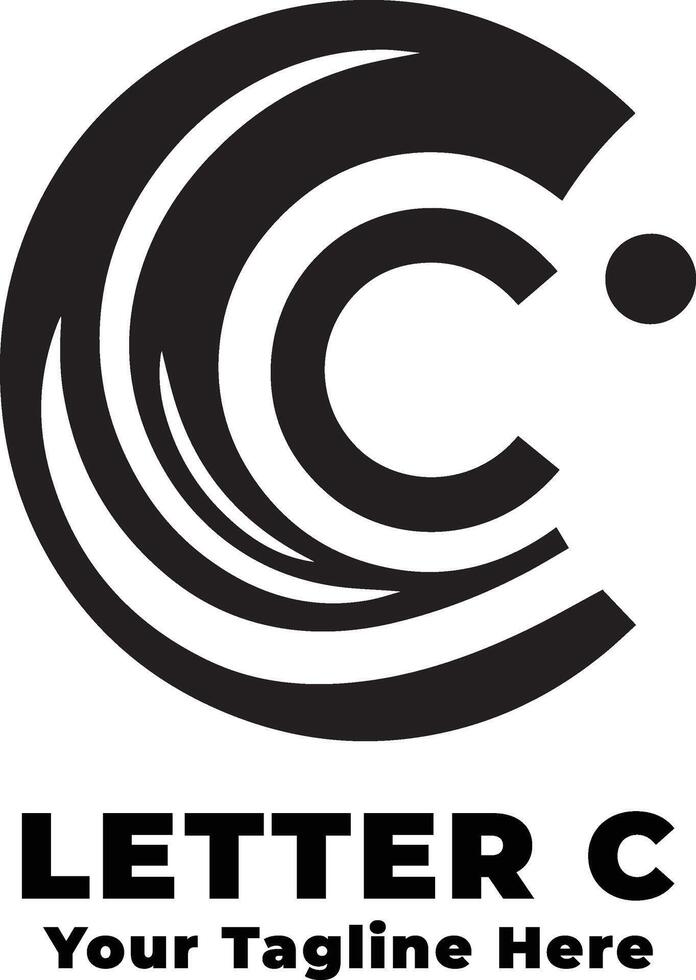 Simple Letter C Logo Design Illustration vector
