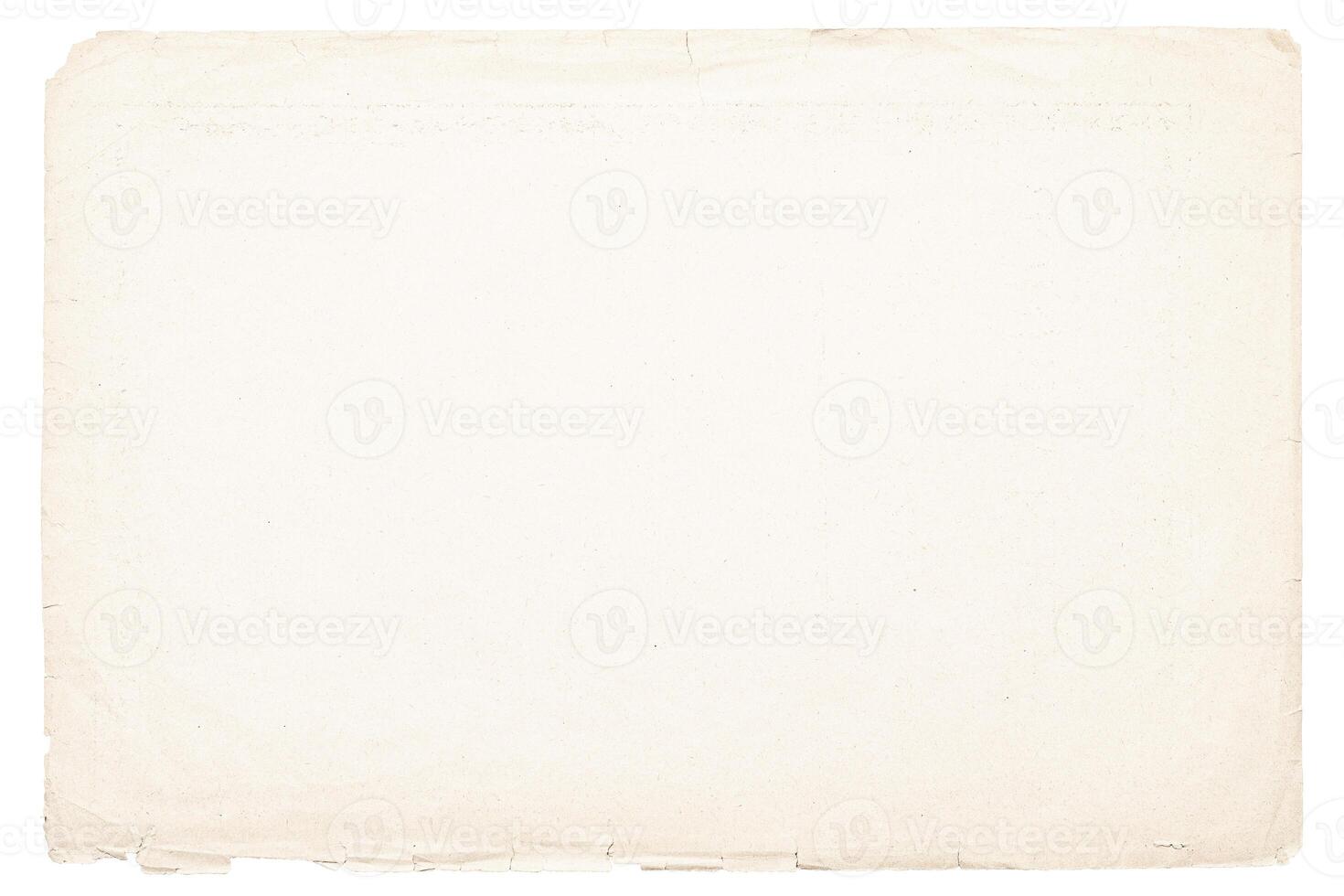 beige paper texture background, old page with torn edges isolated on white photo