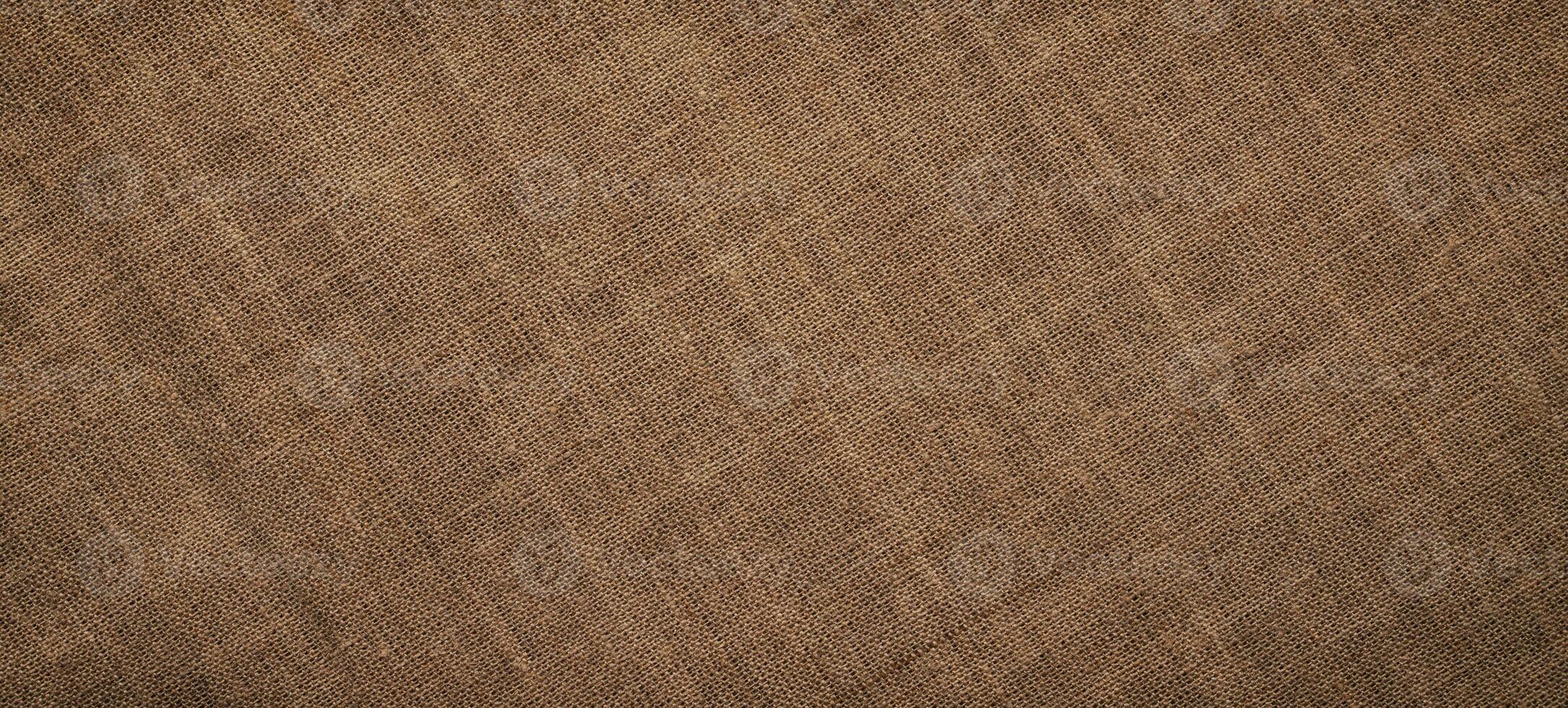 coarse fiber fabric texture, linen sackcloth background photo
