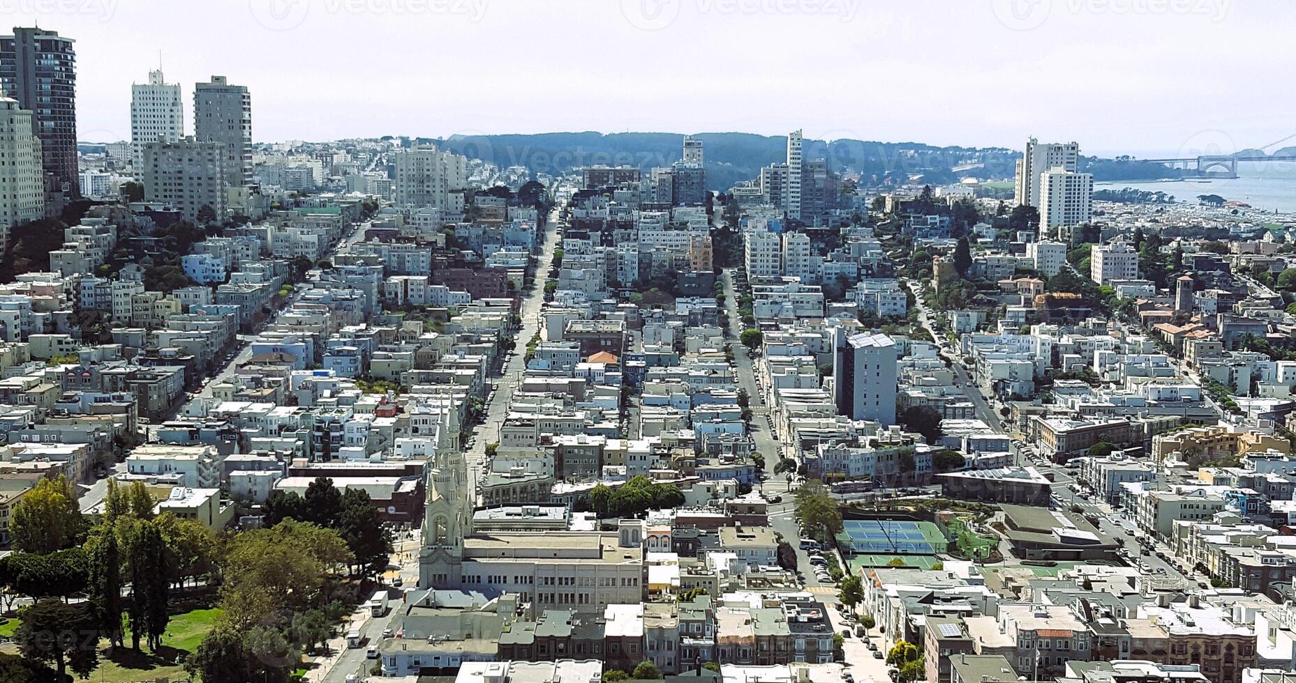 San francisco, california, united states, view of the city from the top of photo