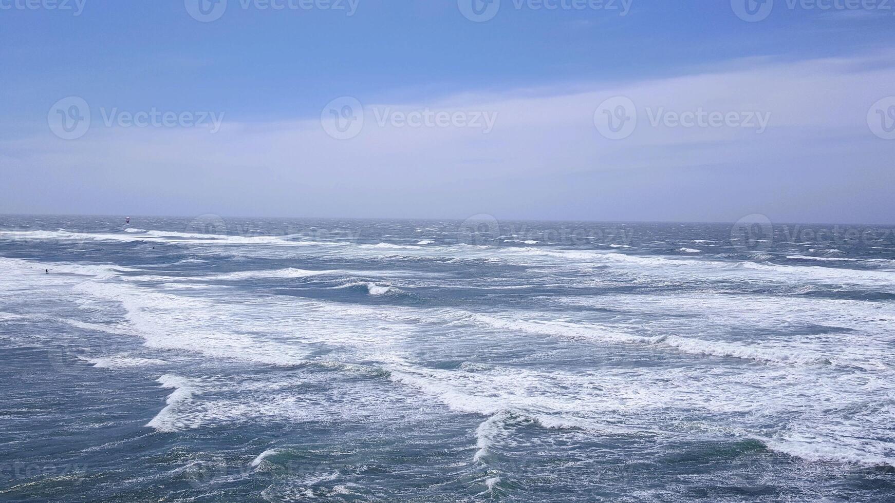 A view of the ocean from a boat photo