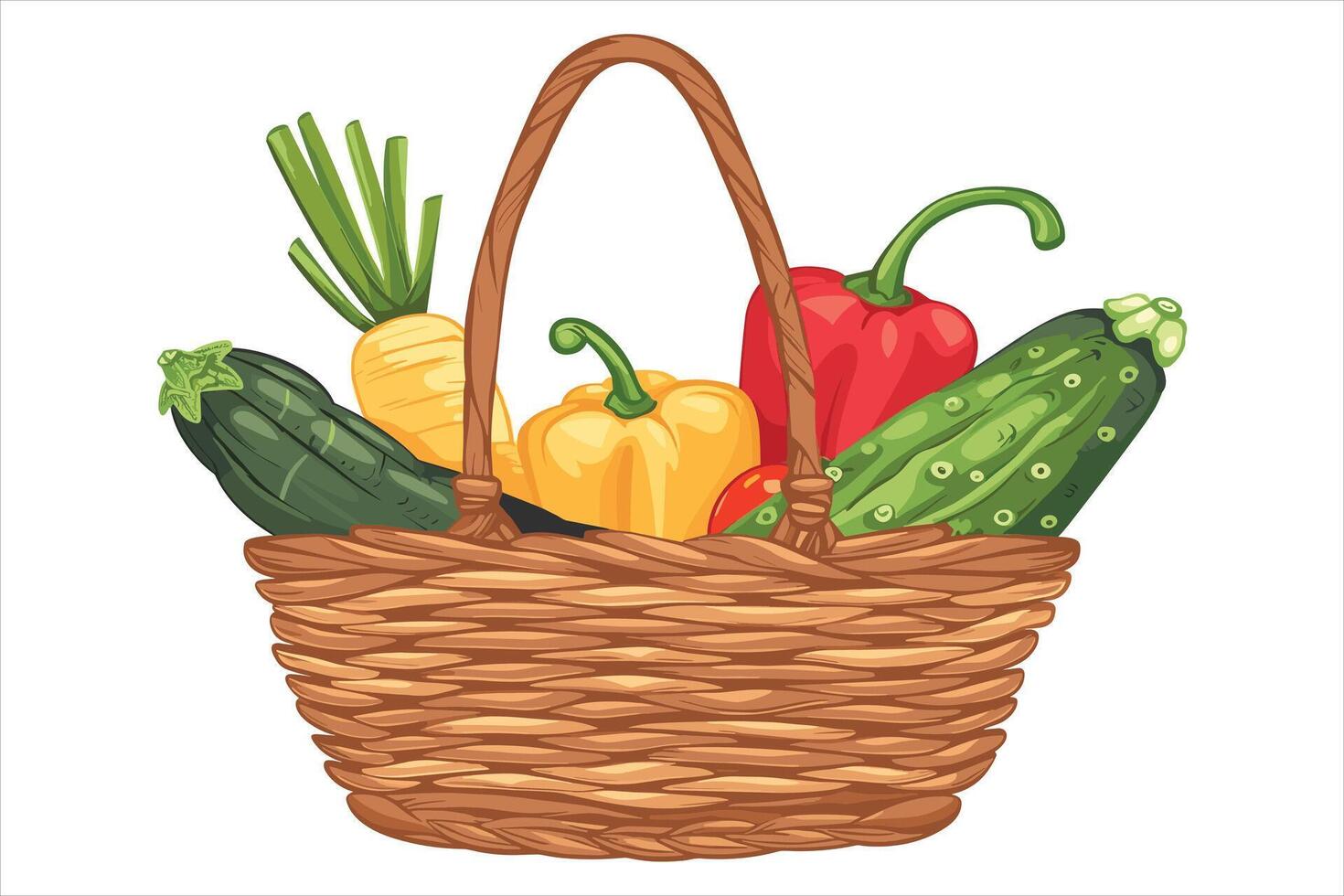 Vegetable Basket illustration vector