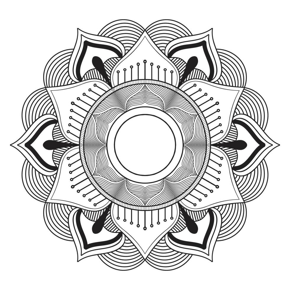 Ornamental luxury mandala pattern design vector