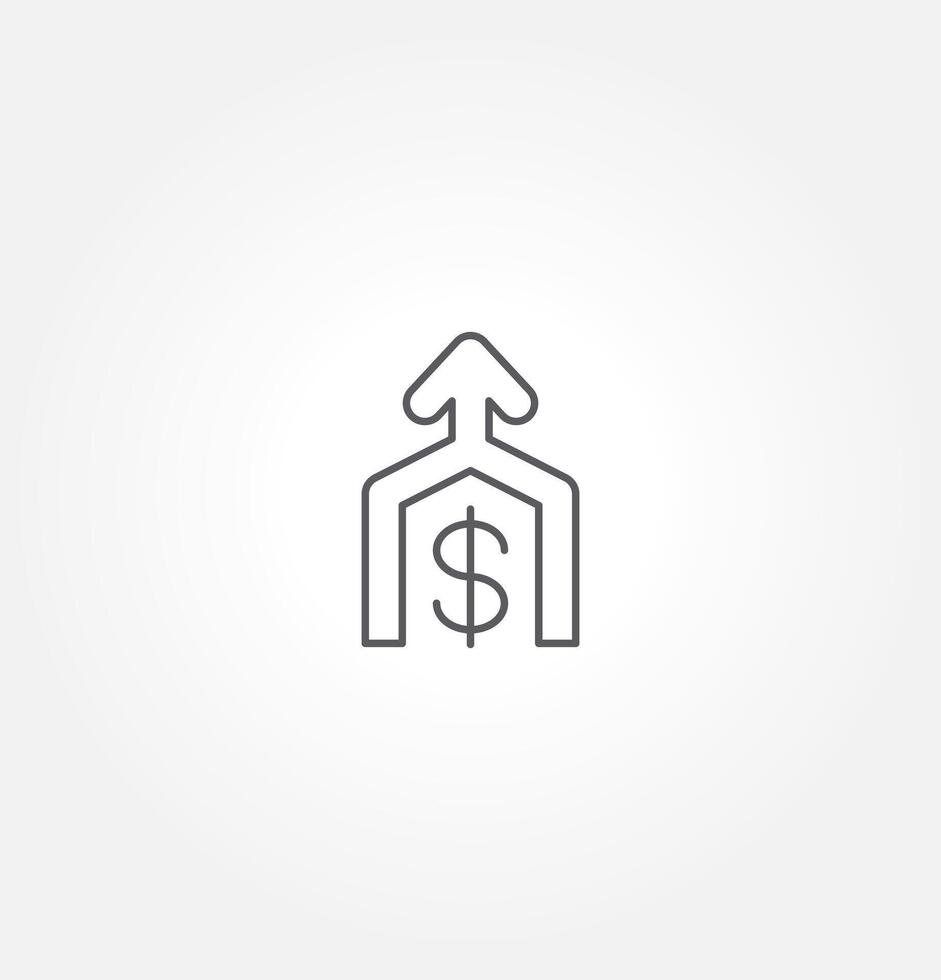 investment icon, Growth icon set. Containing performance, gain, improvement, grow, chart, increase, evolution and development icons. Solid icon collection. illustration. vector
