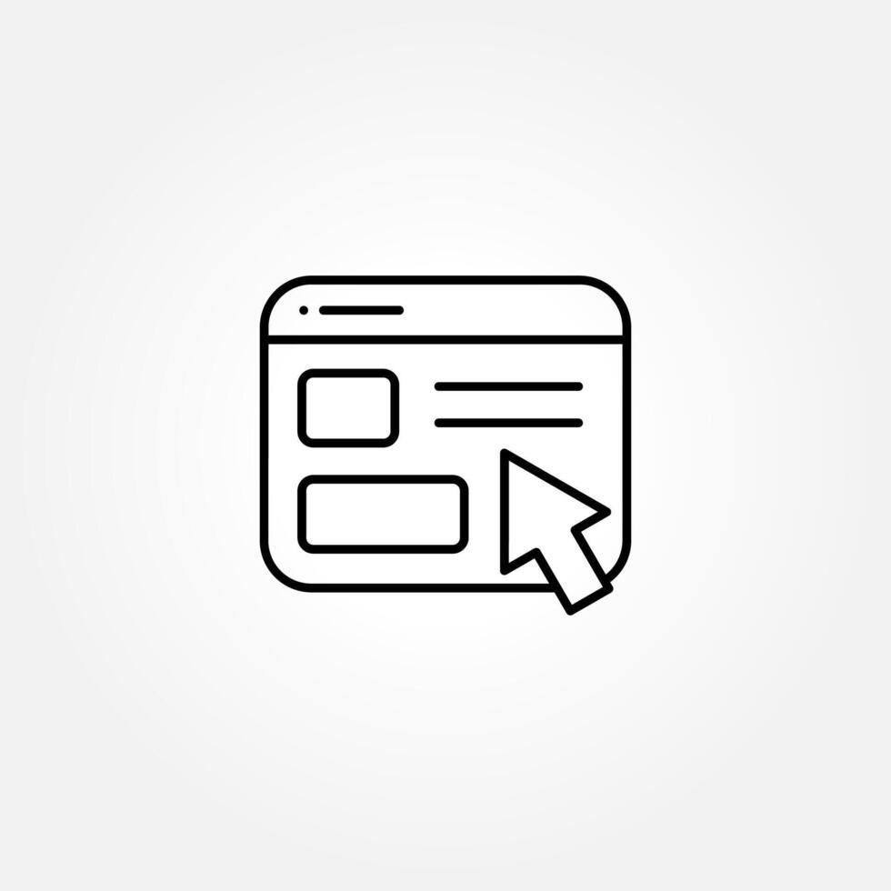 interface icon illustration. black interface icon designed in outline, style can be used for web, mobile, ui vector