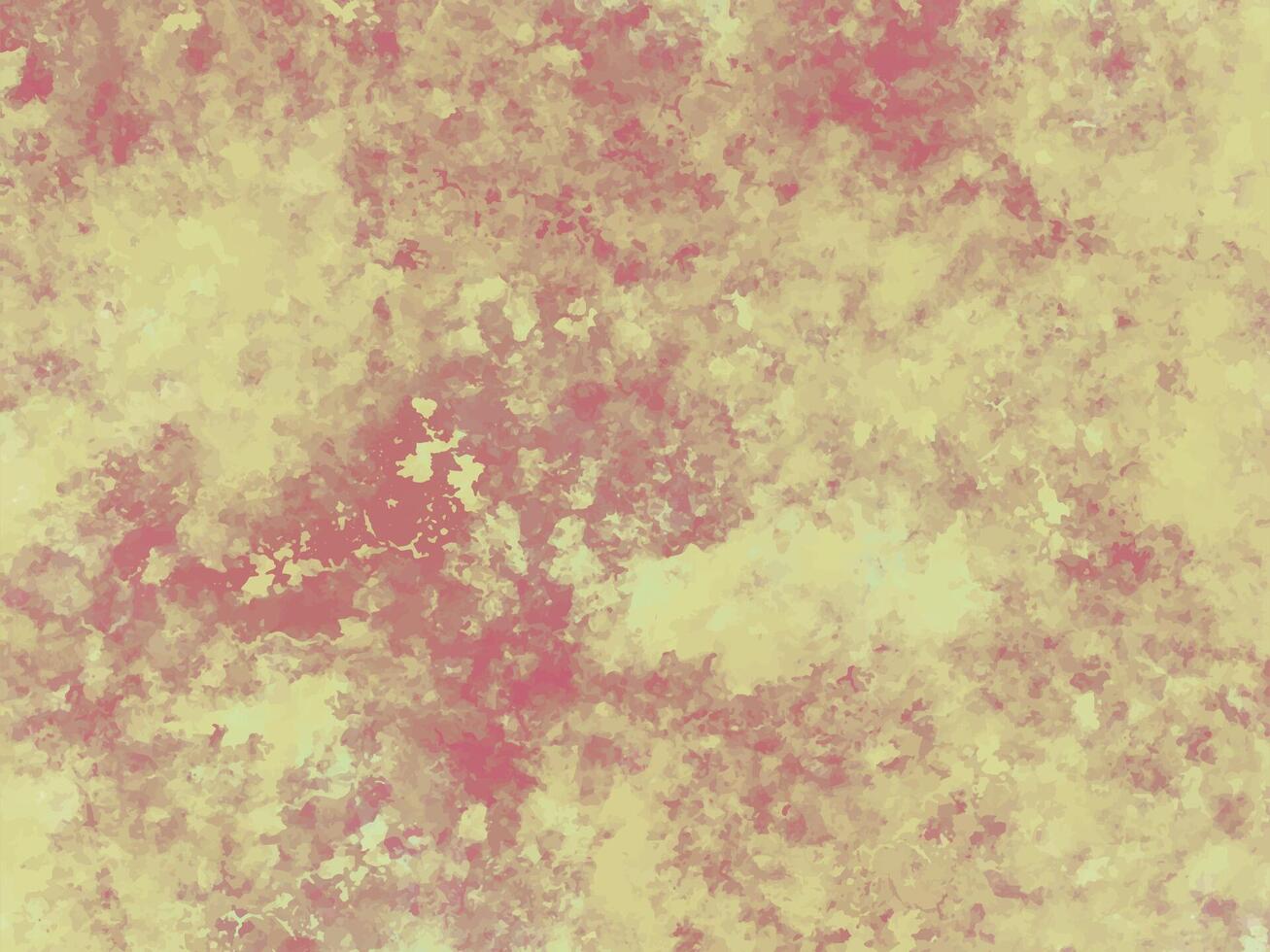 pastel gold and red grunge watercolor background vector