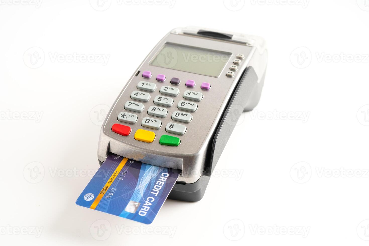 POS terminal for payment, finance and shopping, business and technology. photo
