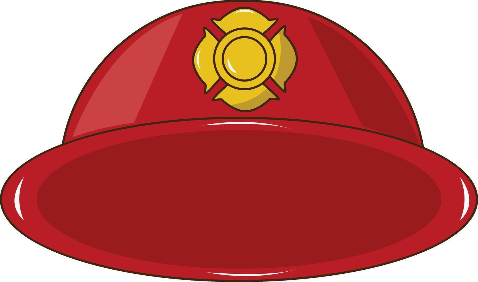 Fireman hat clip art vector
