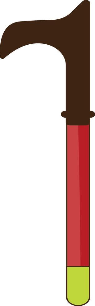 A red and green bottle with a handle vector
