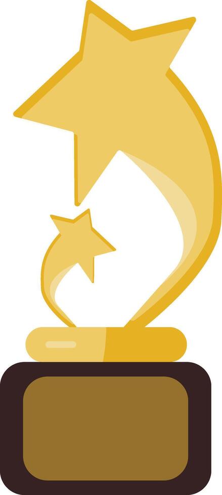 A golden star award on a white background vector