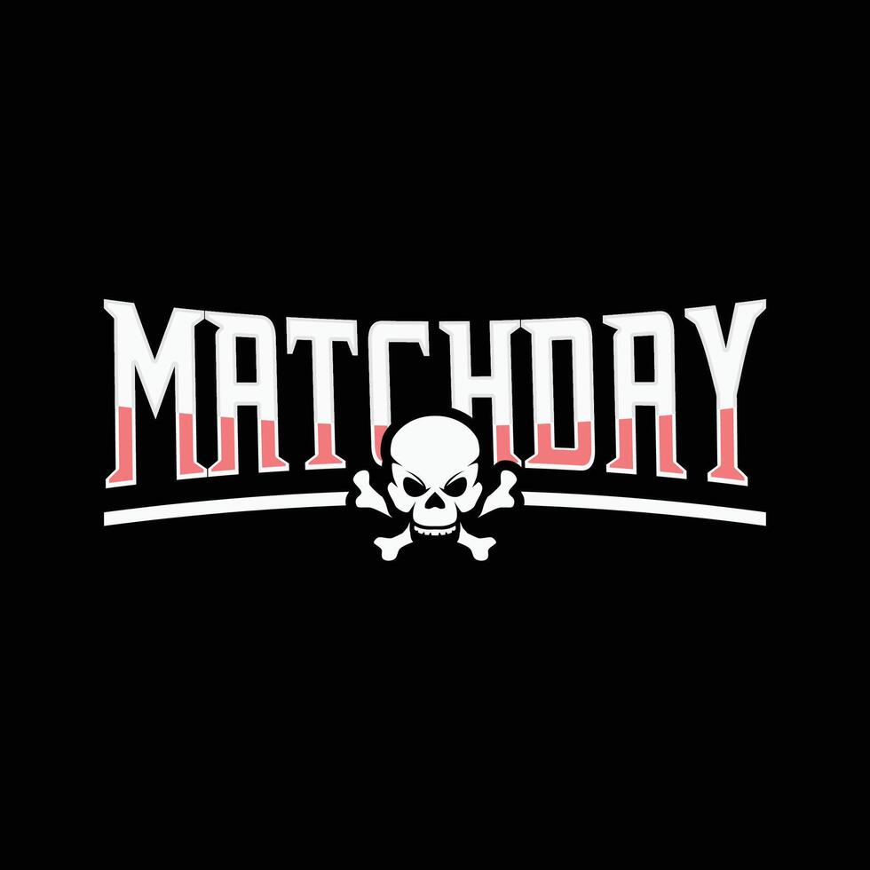 matchday sticker design vector