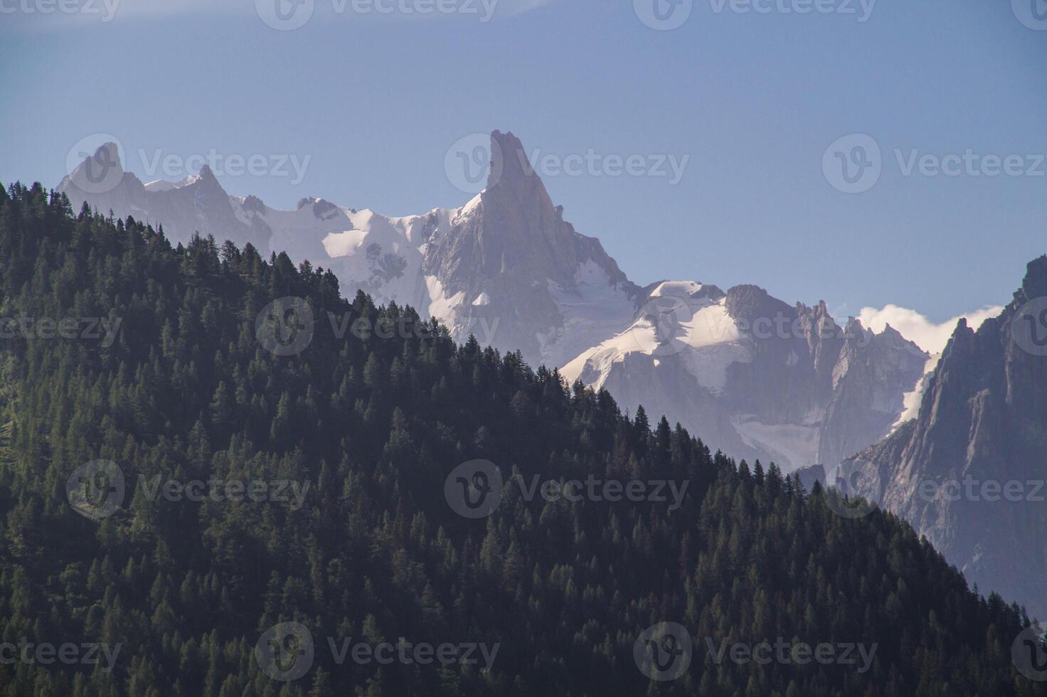 French Alps landscape in summer photo