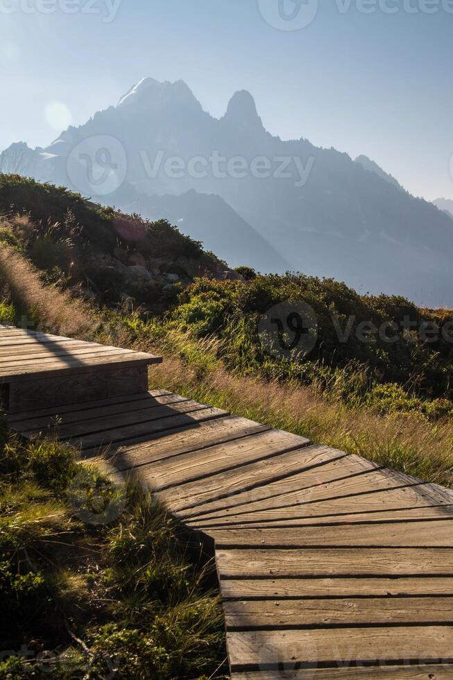 French Alps landscape in summer photo