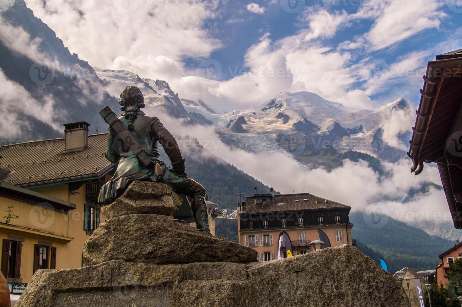 French Alps landscape in summer photo