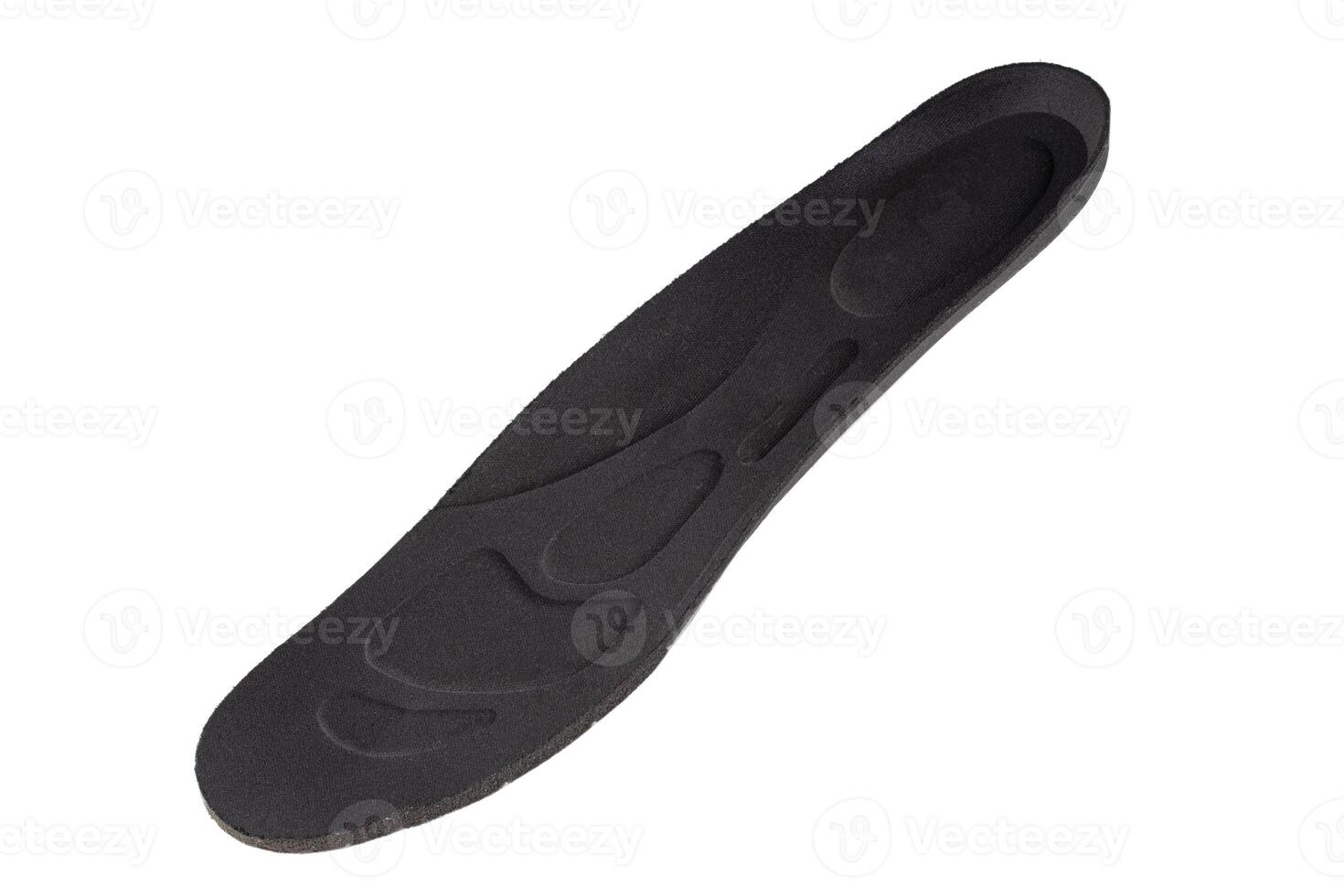 Inner insole of sports shoes on a white background. photo