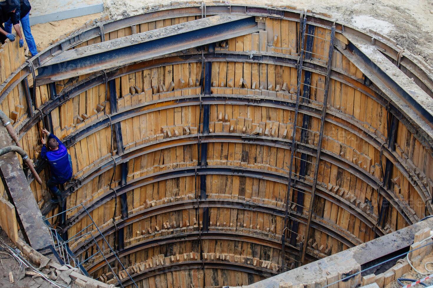 Construction of new sewage collector photo