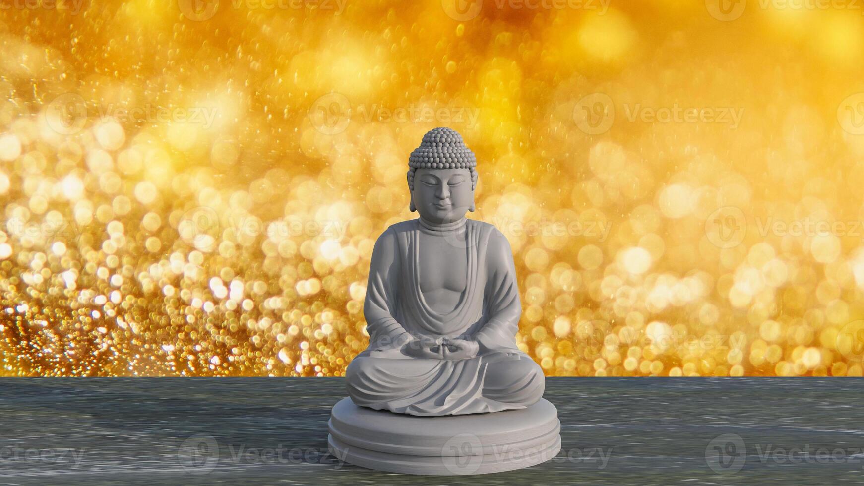 The buddha for religion or background concept 3d rendering. photo