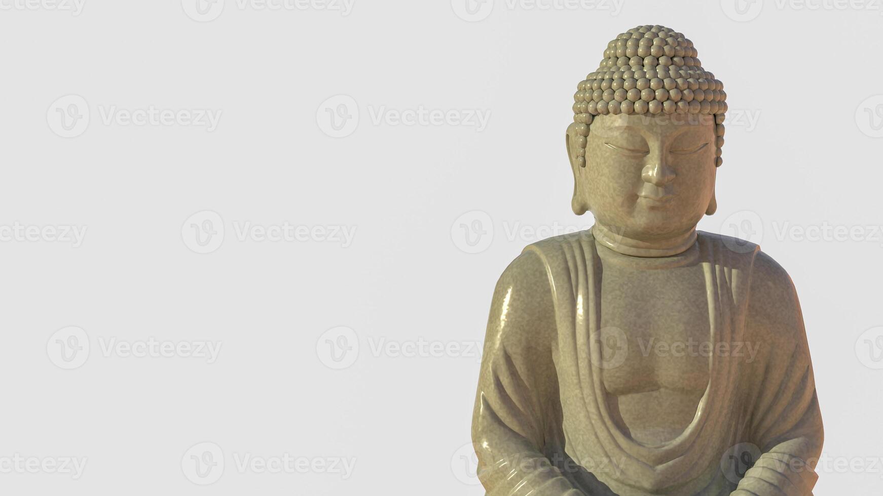 The buddha for religion or background concept 3d rendering. photo