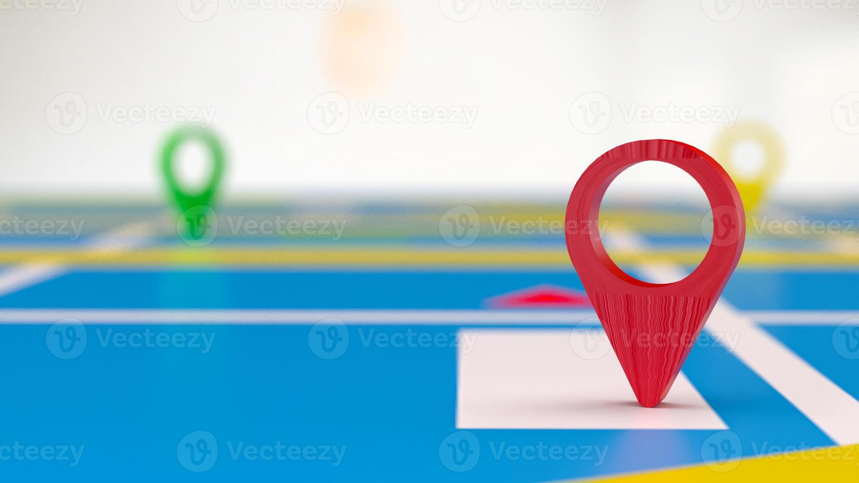 The Check point for travel or applications concept 3d rendering. photo