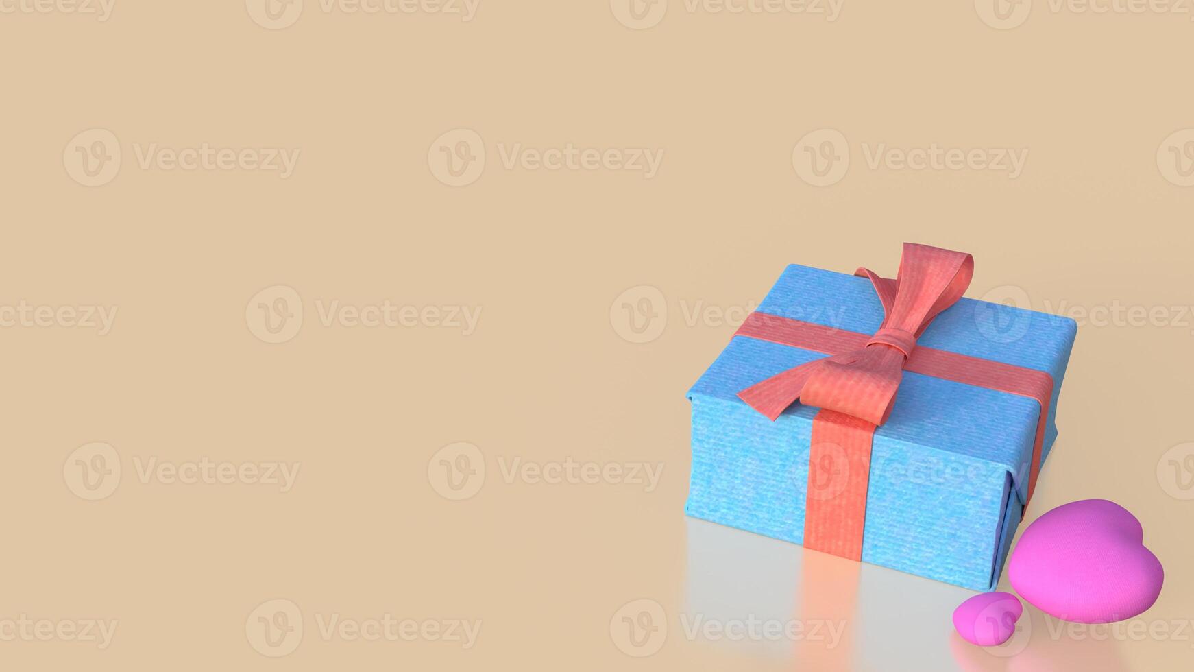 The Gift box for celebrate or holiday concept 3d rendering. photo
