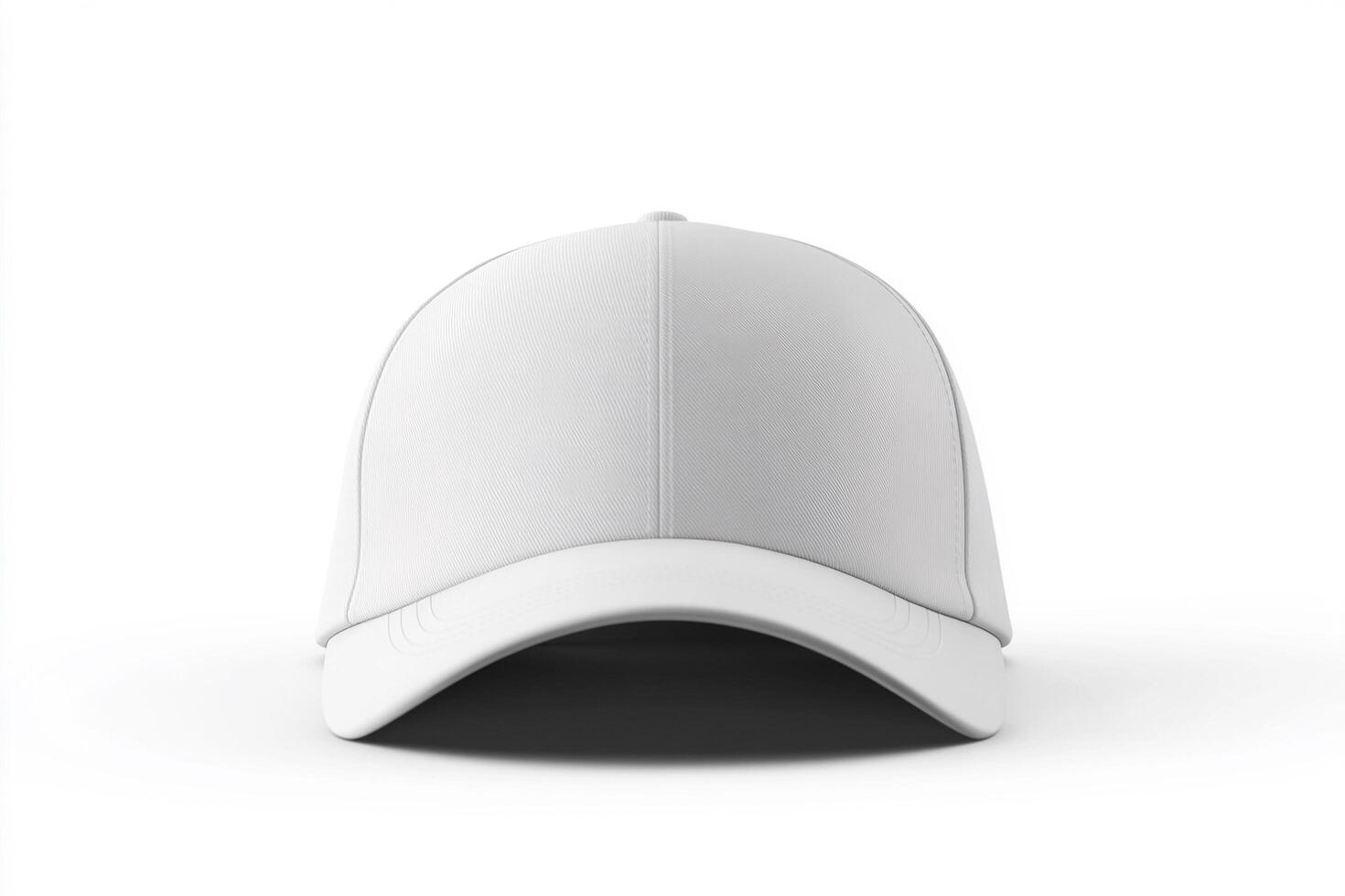 Blank White Cap for Custom Design and Promotion photo