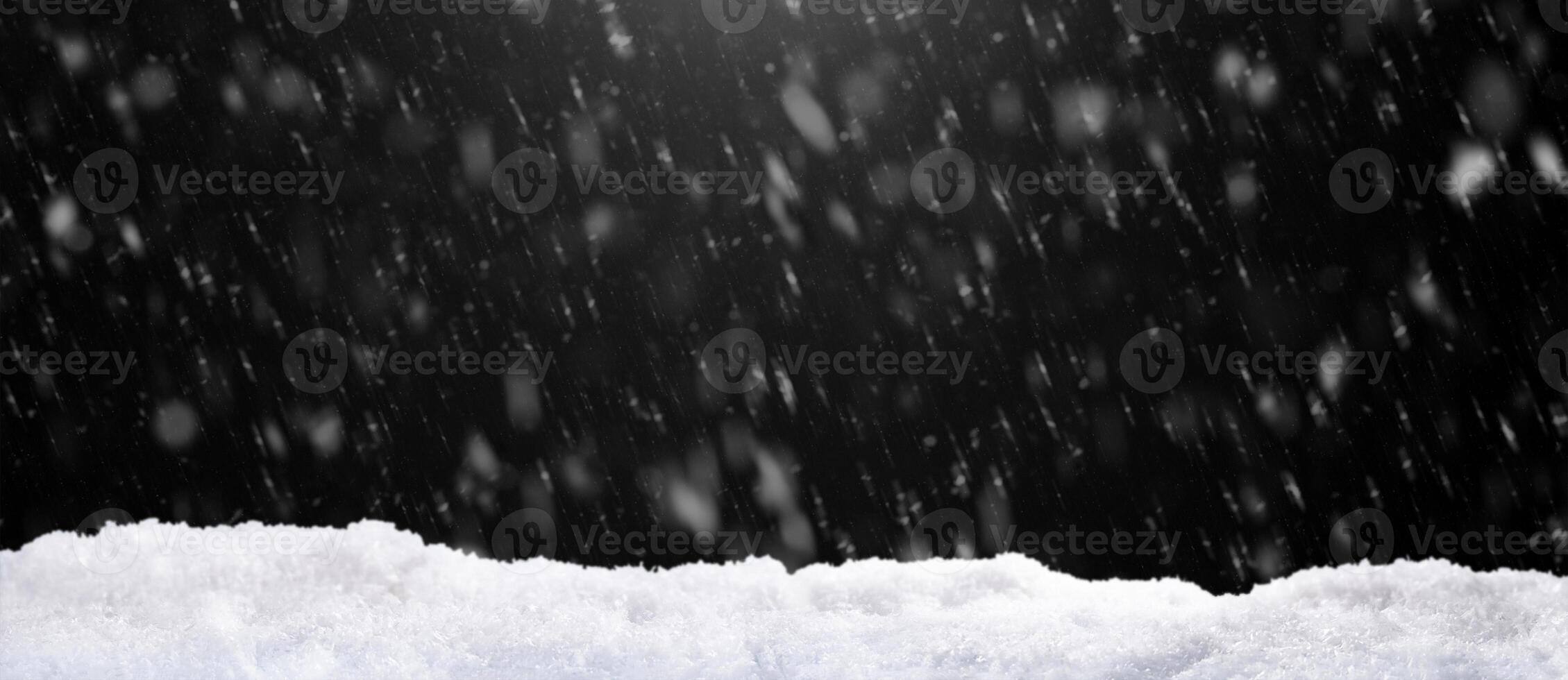 Winter background. Snowdrift with snowflakes isolated photo