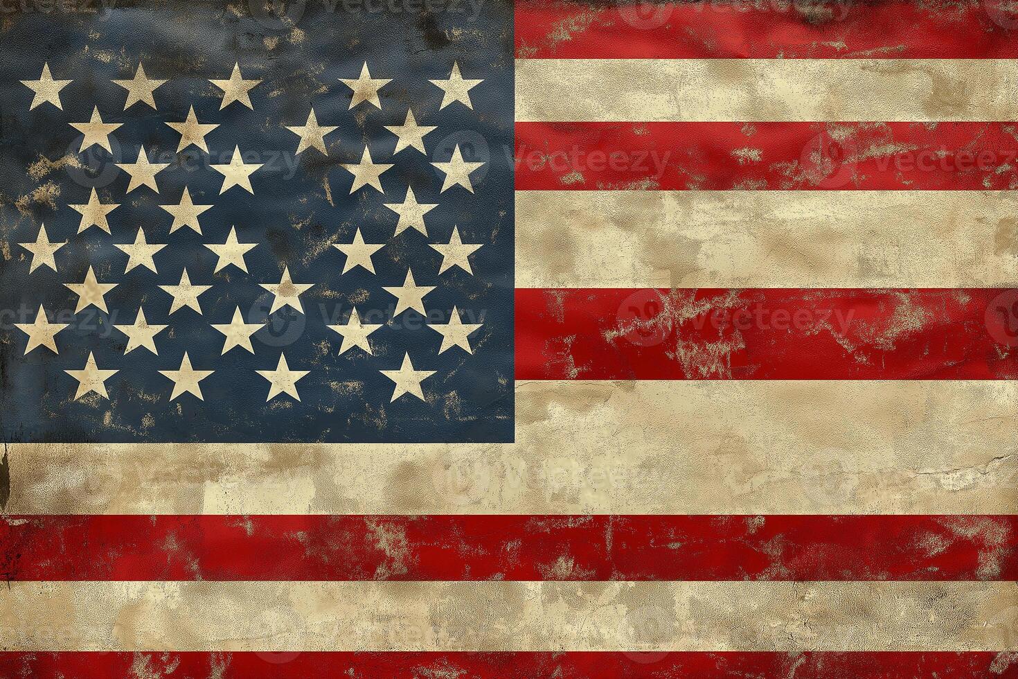 Cinematic Close up photography of USA Flag photo
