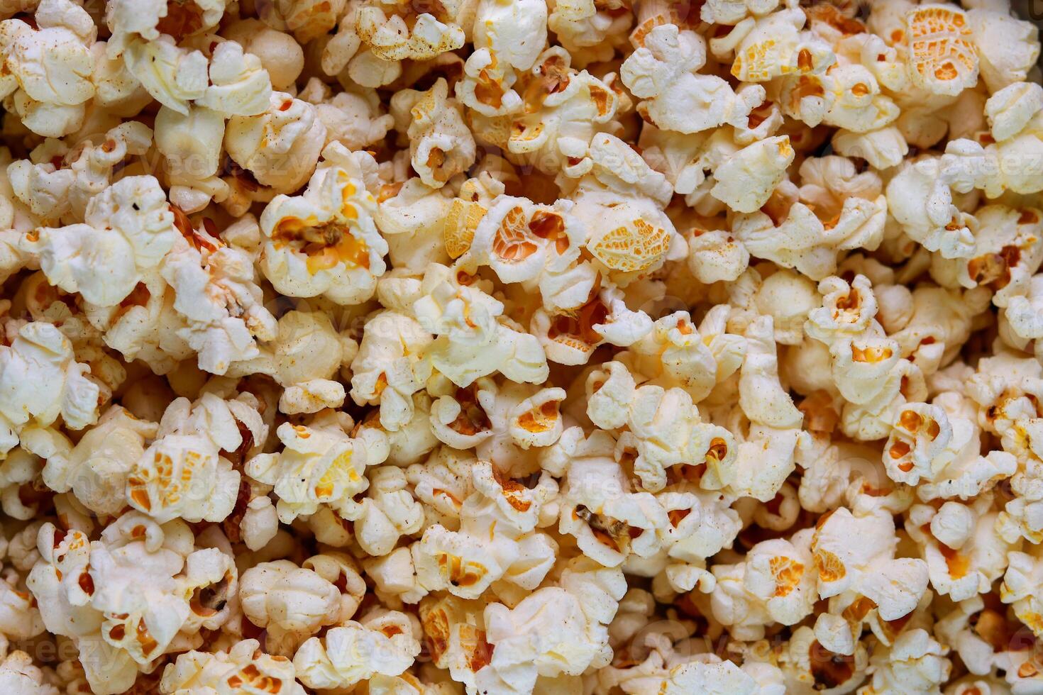 Pop corn full frame background detailed top view photo