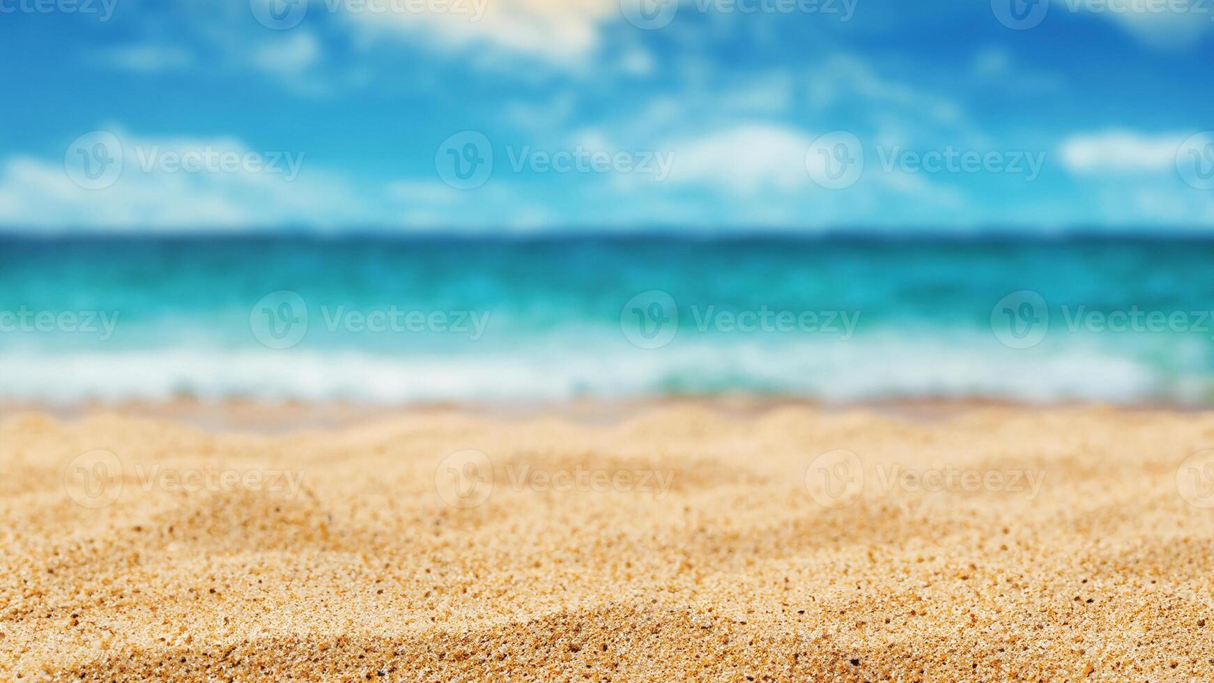 This high-resolution tropical beach background captures the serene beauty of golden sands and crystal-clear waters. Perfect for vacation-themed designs, travel blogs, and relaxation visuals. photo