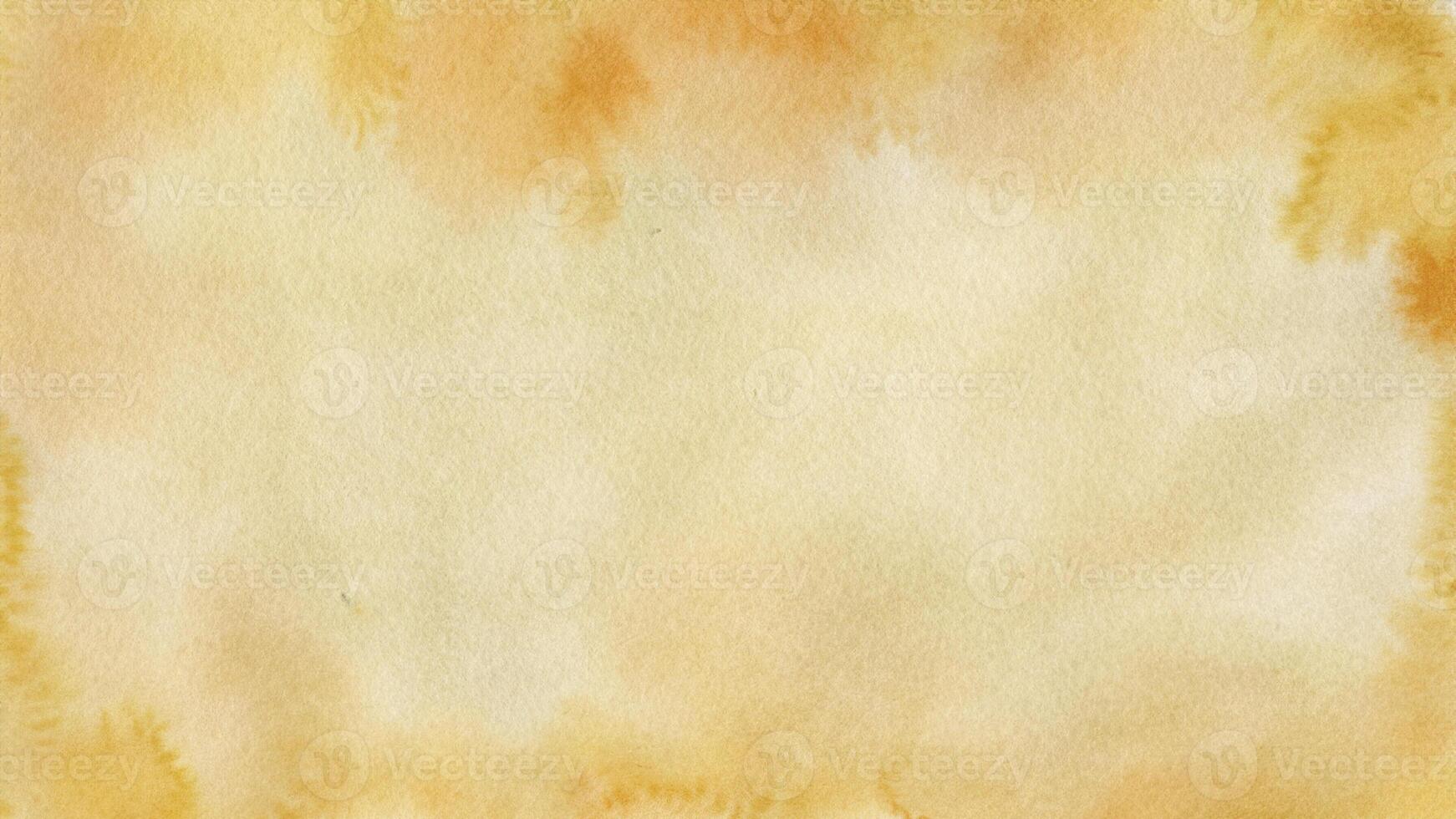 Abstract orange watercolor background creating gradient from dark to light photo