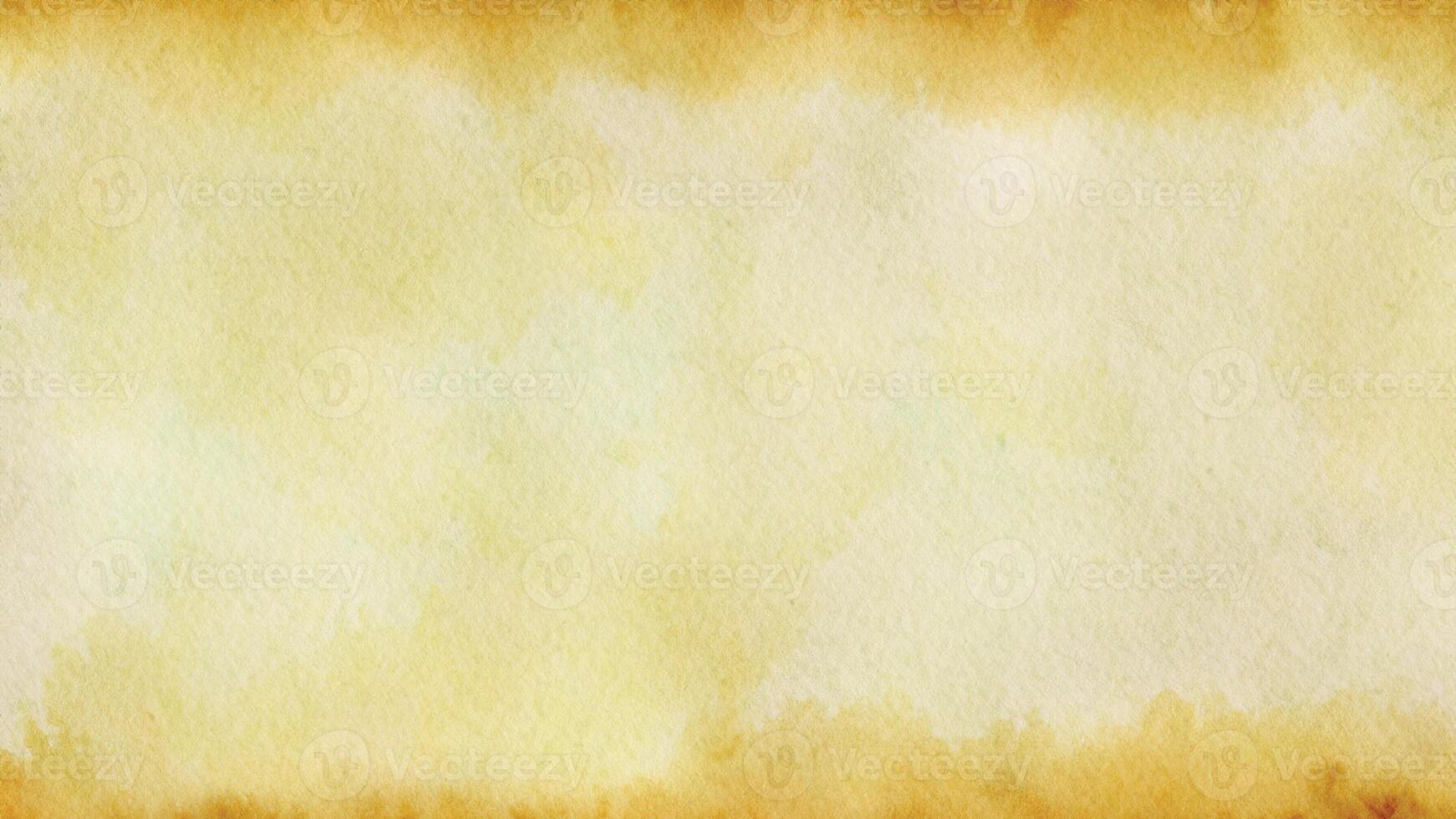 Abstract yellow watercolor background creating gradient from light to dark photo