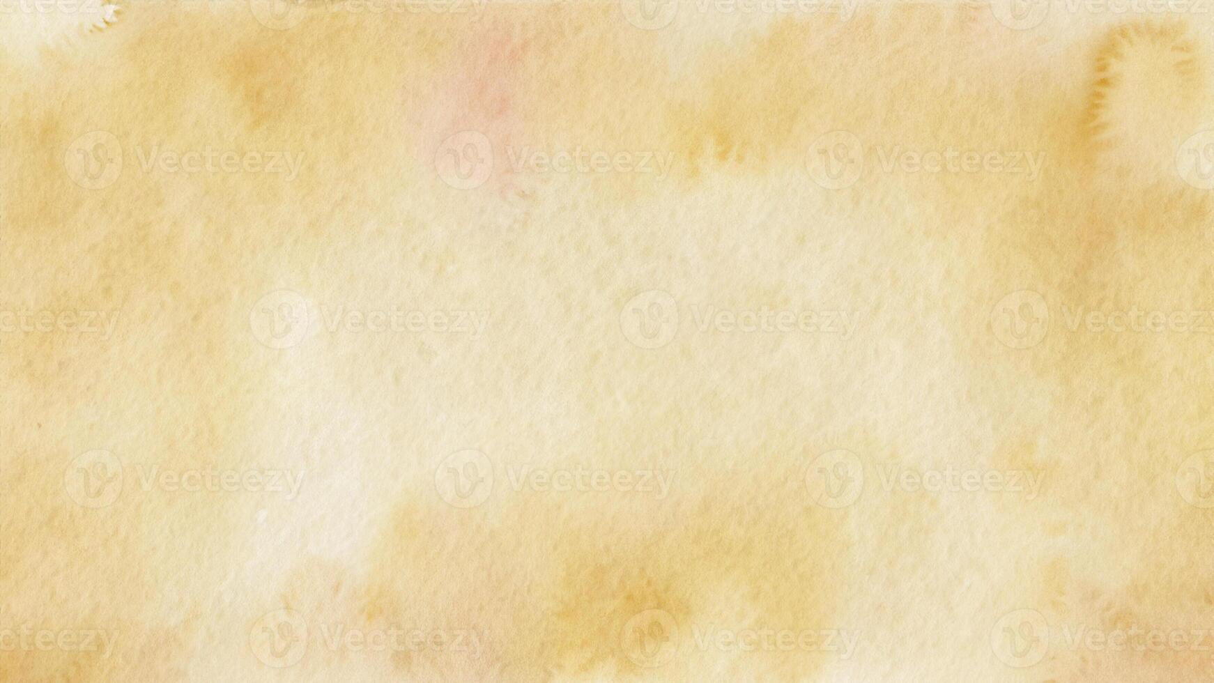 Abstract yellow watercolor background with subtle texture and brush strokes photo