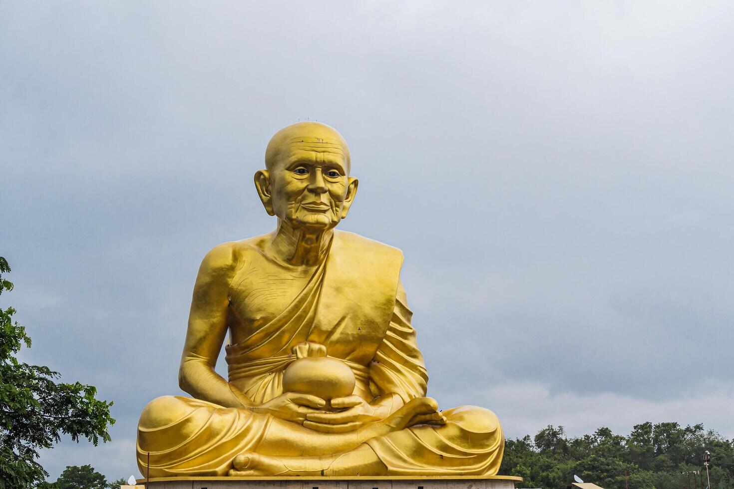 The biggest golden Luang Phor Thuad statue in the world at khaoyai thailand. photo
