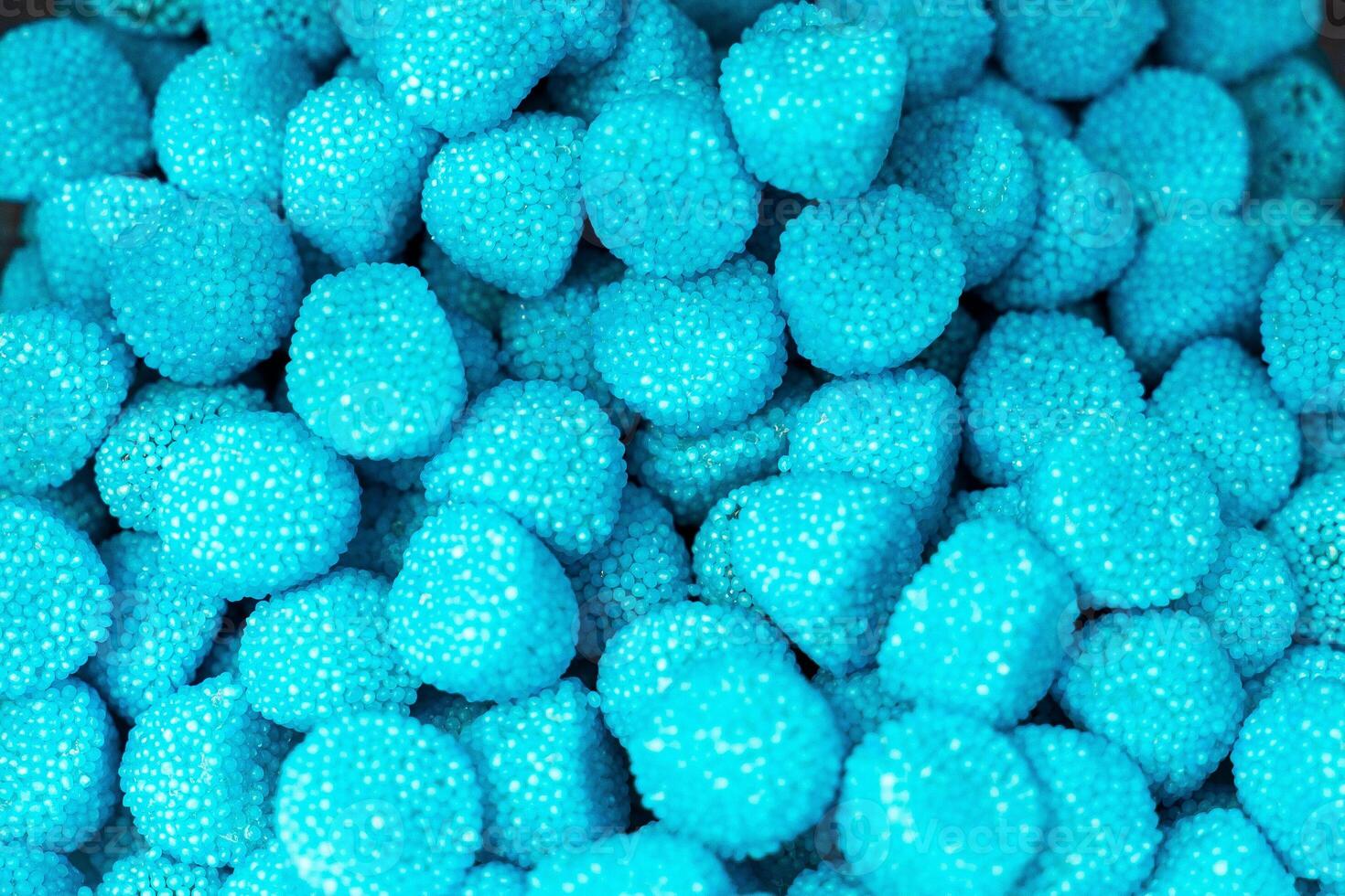 Assorted colorful gummy jelly candies. Top view. Jelly sweets. photo
