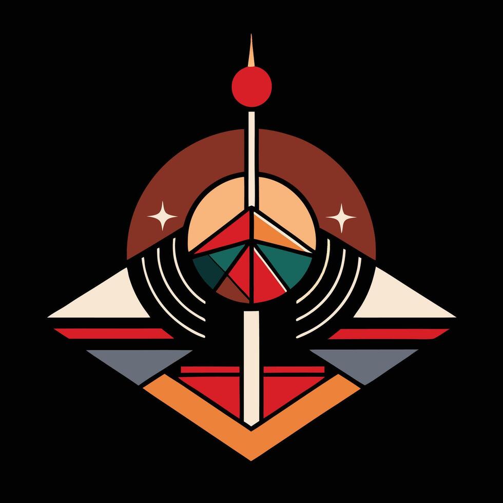 The logo for the band is a geometric design vector