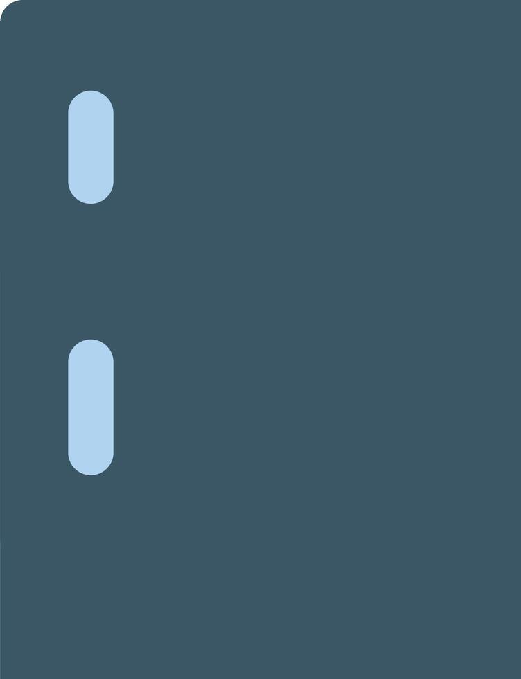 A blue file cabinet with two doors vector