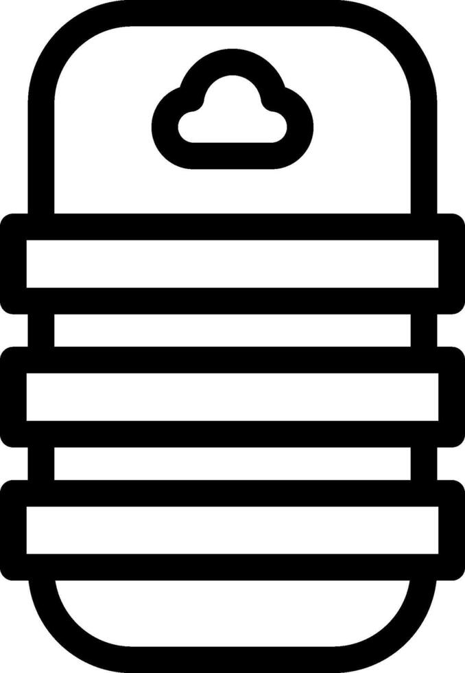 A black and white icon of a file vector