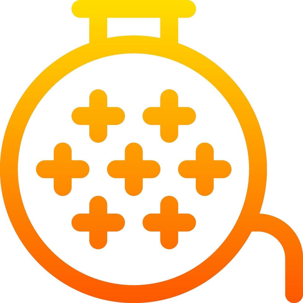 A stopwatch icon with a cross on it vector