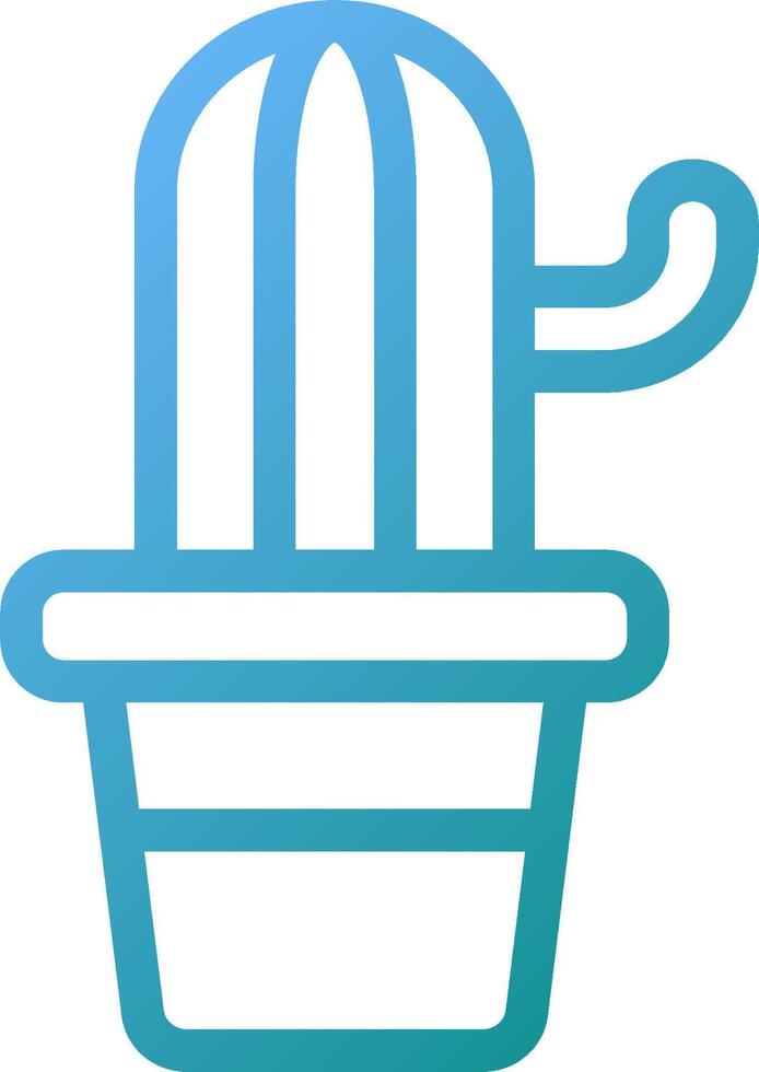 A cactus plant icon on a white background vector