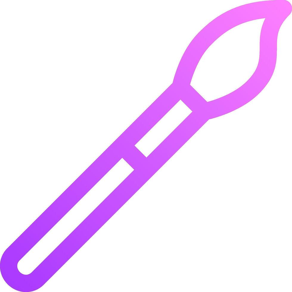 A purple and pink brush icon vector