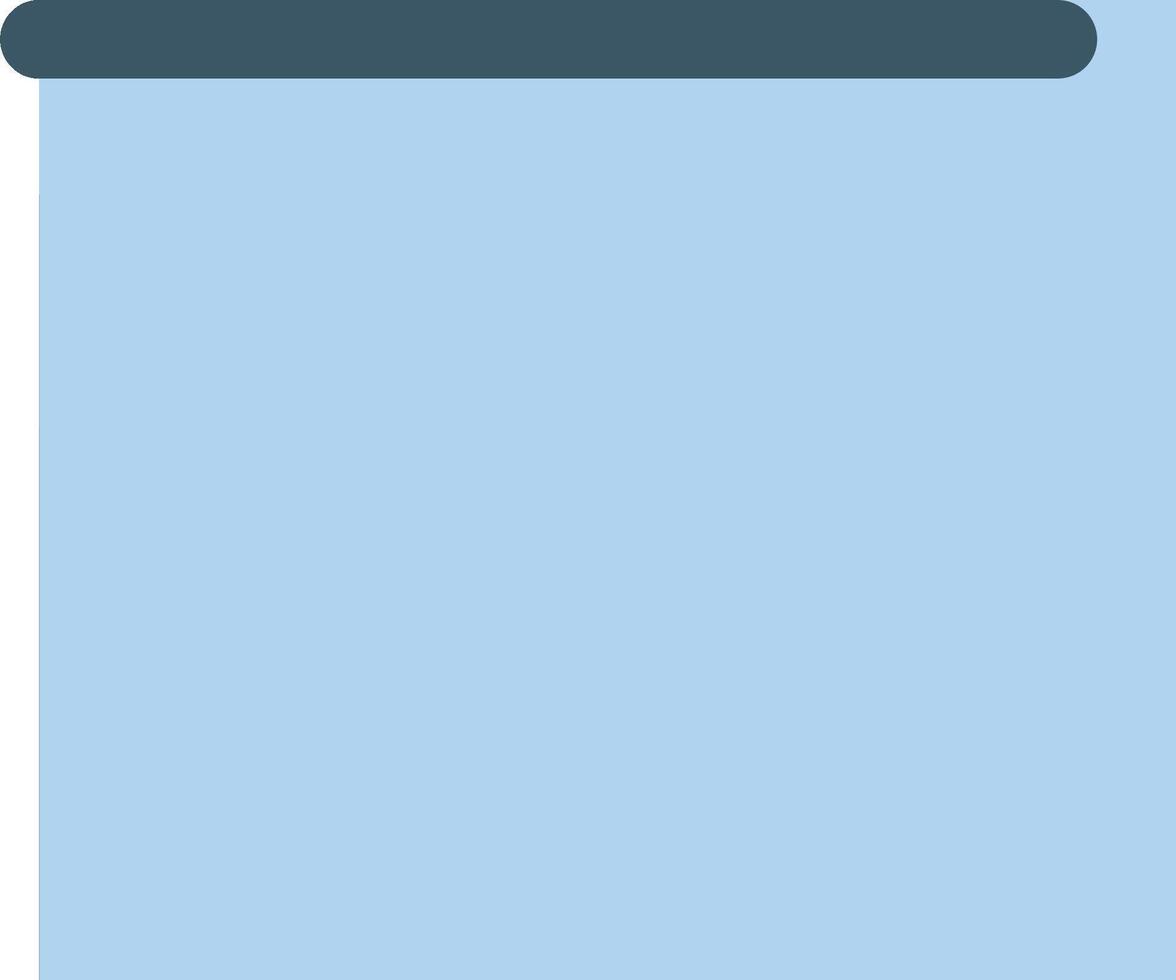 A blue square with a black border vector